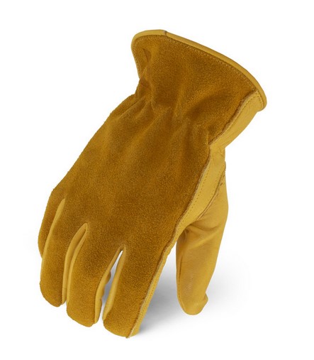 LEATHER DRIVER GLOVES, COWHIDE, LARGE